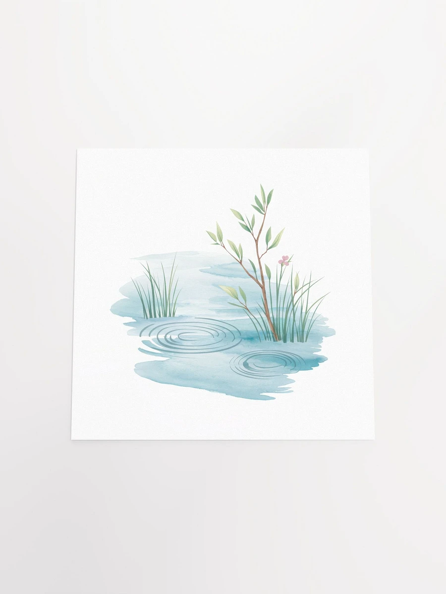 Tranquil Water's Edge Watercolor - Poster product image (4)