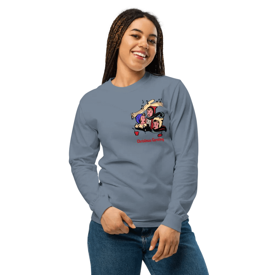 Festive Caroling Kids Long Sleeve Shirt product image (4)