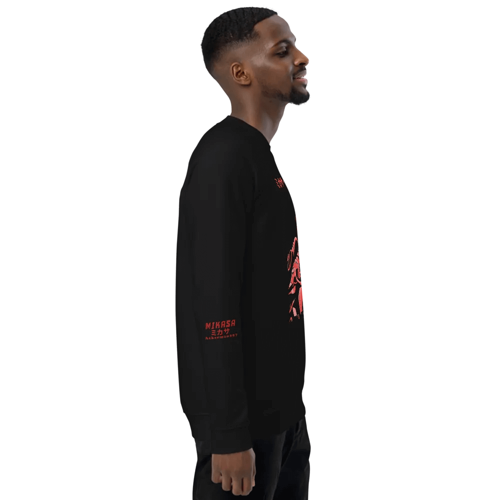 Mikasa Red Japanese Text Raglan Sweatshirt product image (9)