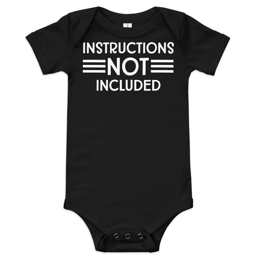 “Instructions Not Included” Baby One-Piece product image (1)