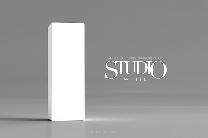 STUDIO White : Preset for Lightroom and Photoshop product image (1)
