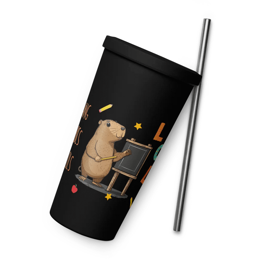 Back To School Capybara Gift For A Teacher - Insulated Coffee Tumbler product image (9)