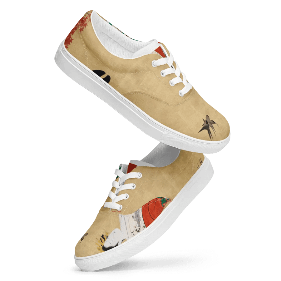 Autumn Serenity Lace-Up Canvas Shoes product image (12)