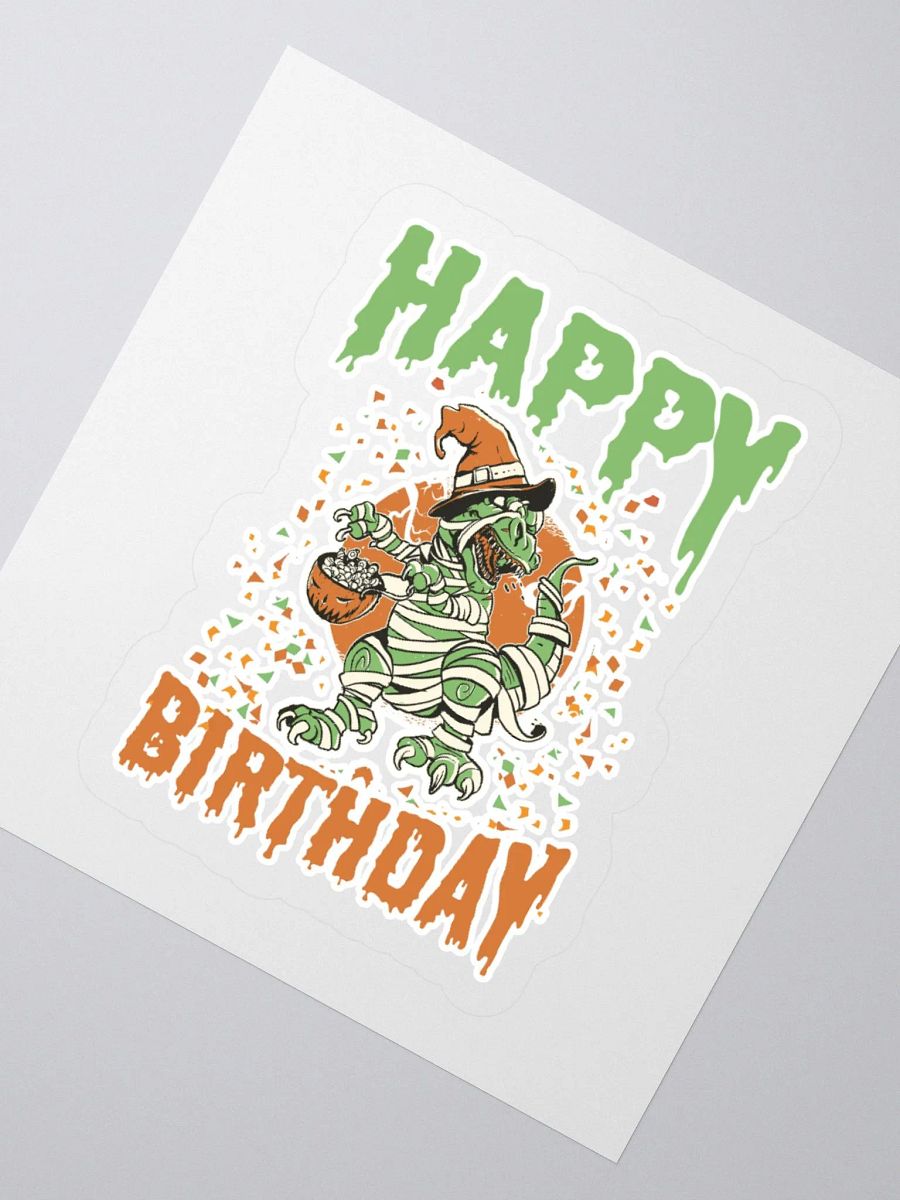 Happy Birthday (Dinosaur Halloween) Sticker product image (2)