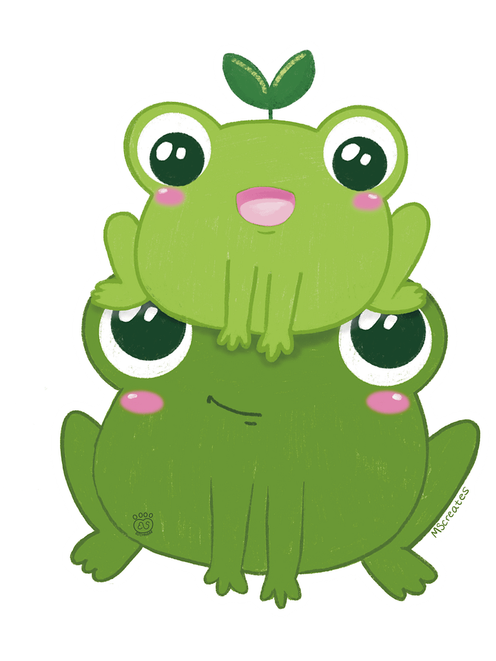 Frog Sprout Stickers product image (1)