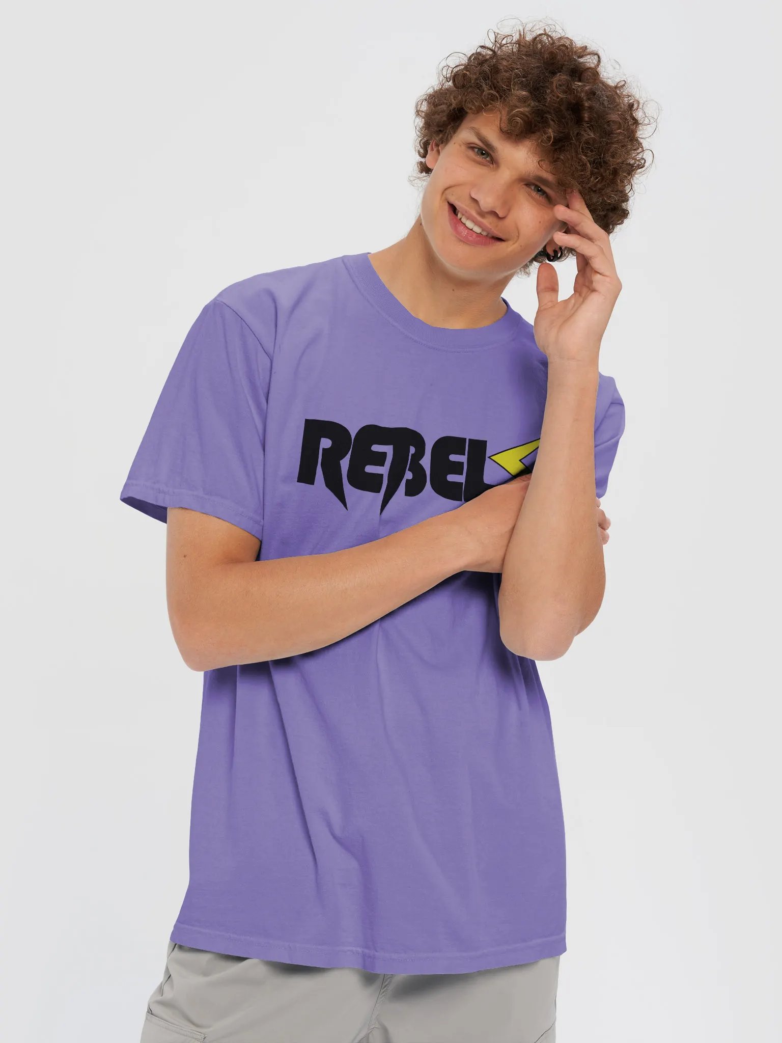 Rebels T-Shirt Purple | Black/Yellow product image (5)
