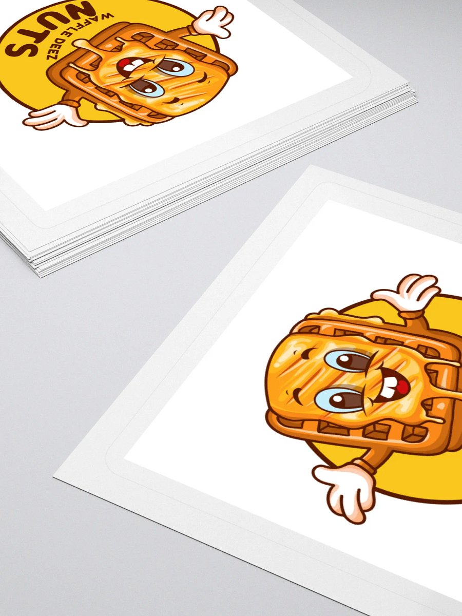 Waffle Deez Nuts Sticker product image (12)