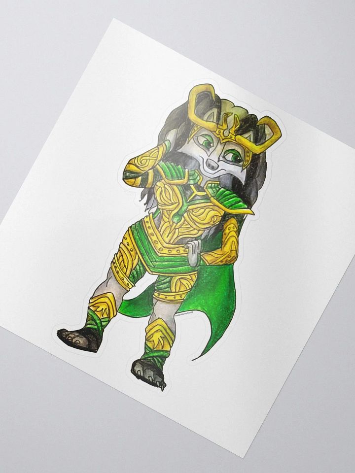 Lady Mischief Badger Sticker product image (2)