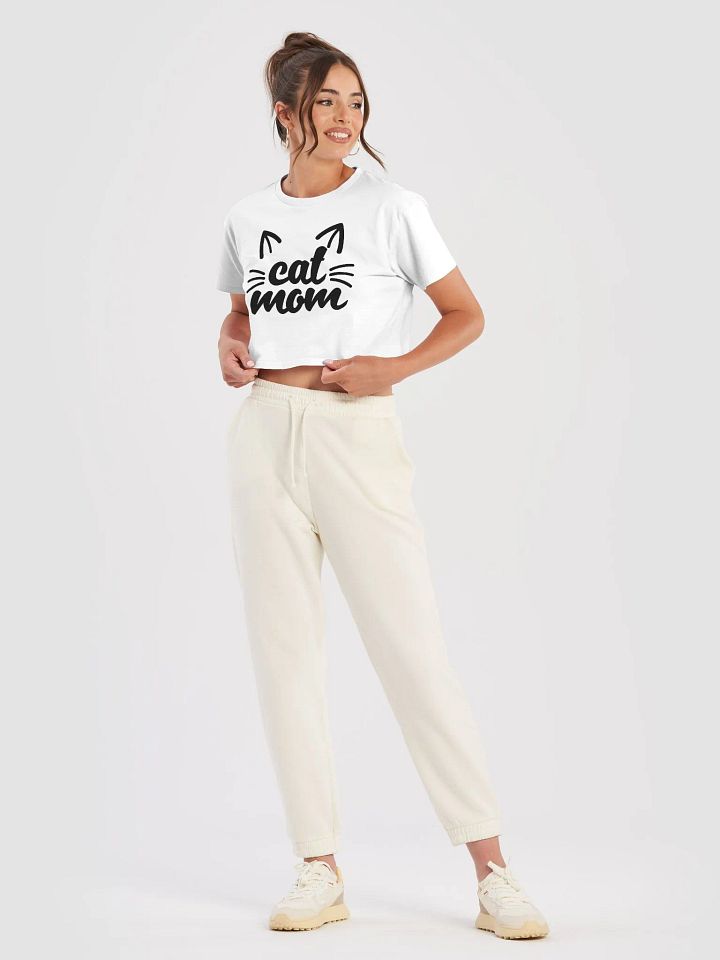 Chic Cat Mom Crop Top for Feline Fashionistas product image (12)
