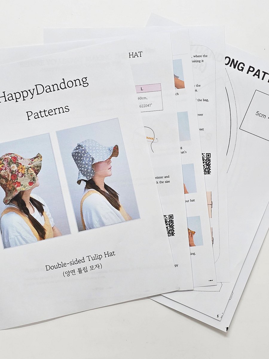 [PDF] Tulip Hat full size download print file product image (7)