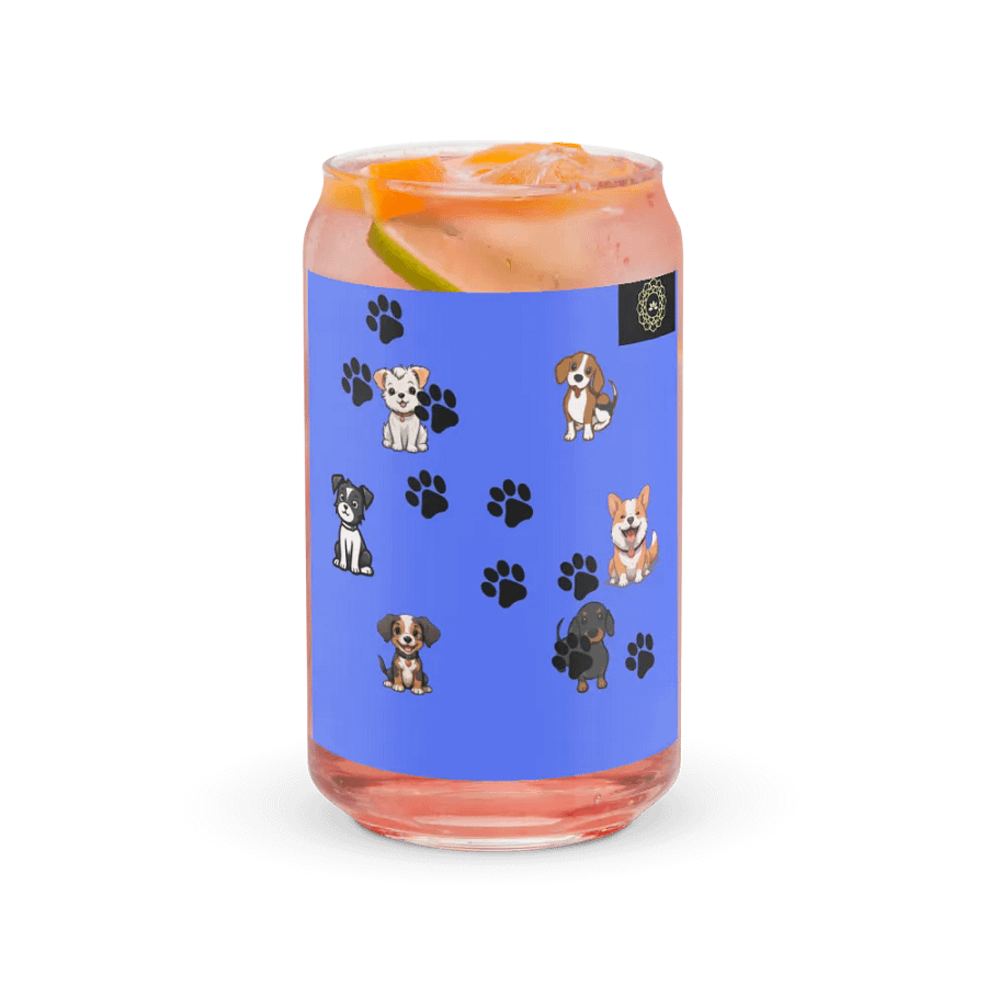 Pawsome Puppies Can-Shaped Glass product image (37)