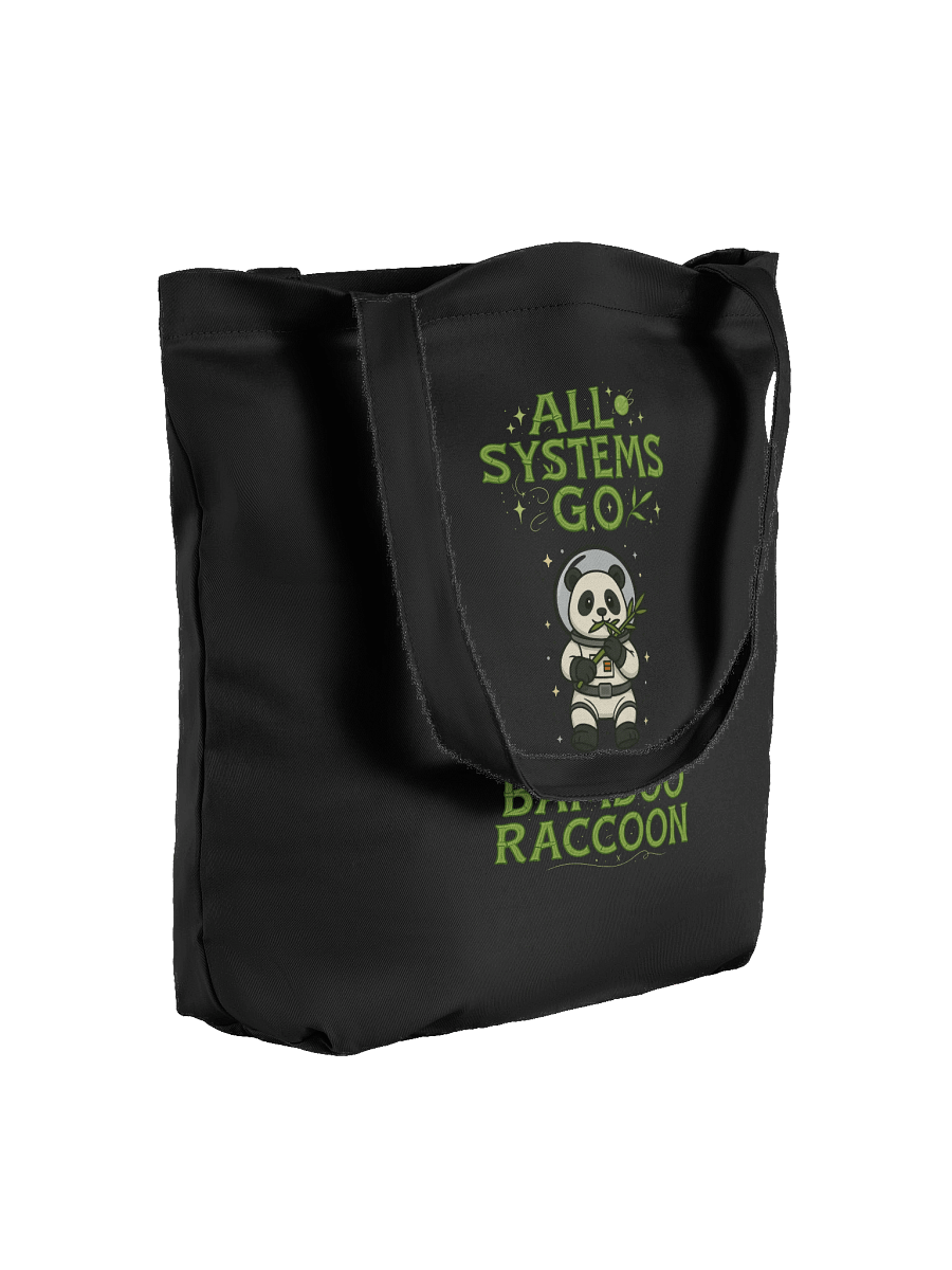 All Systems Go Bamboo Raccoon Tote product image (8)