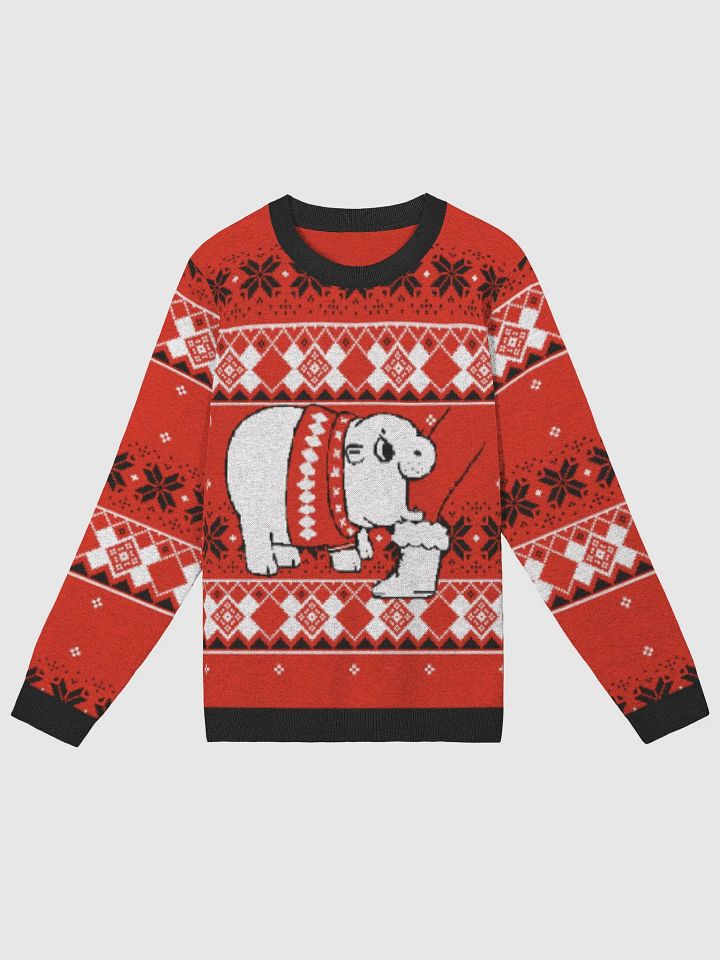 MOODENG'S ARTIC KNITTED CREWNECK SWEATER! product image (1)