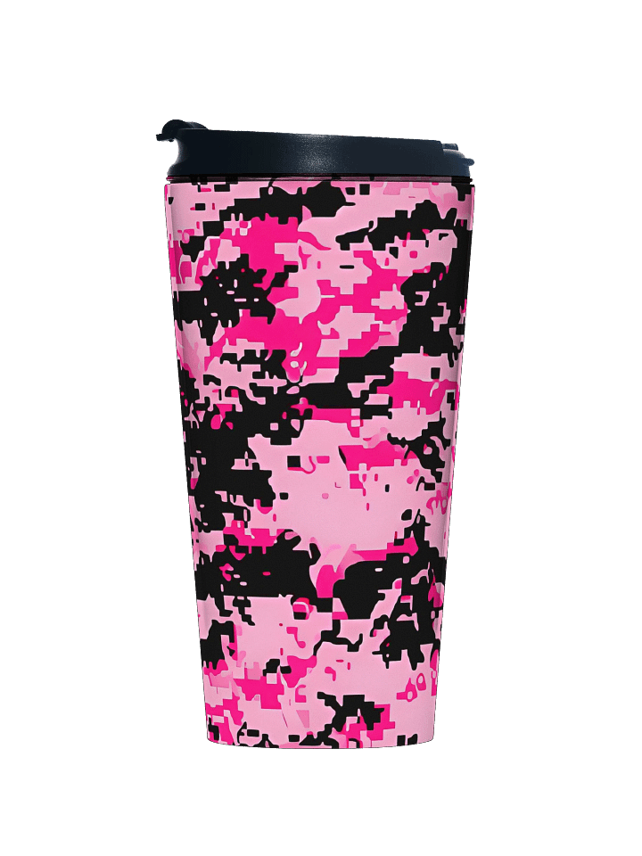 Pixelated Pink Camo Stainless Steel Travel Mug product image (1)