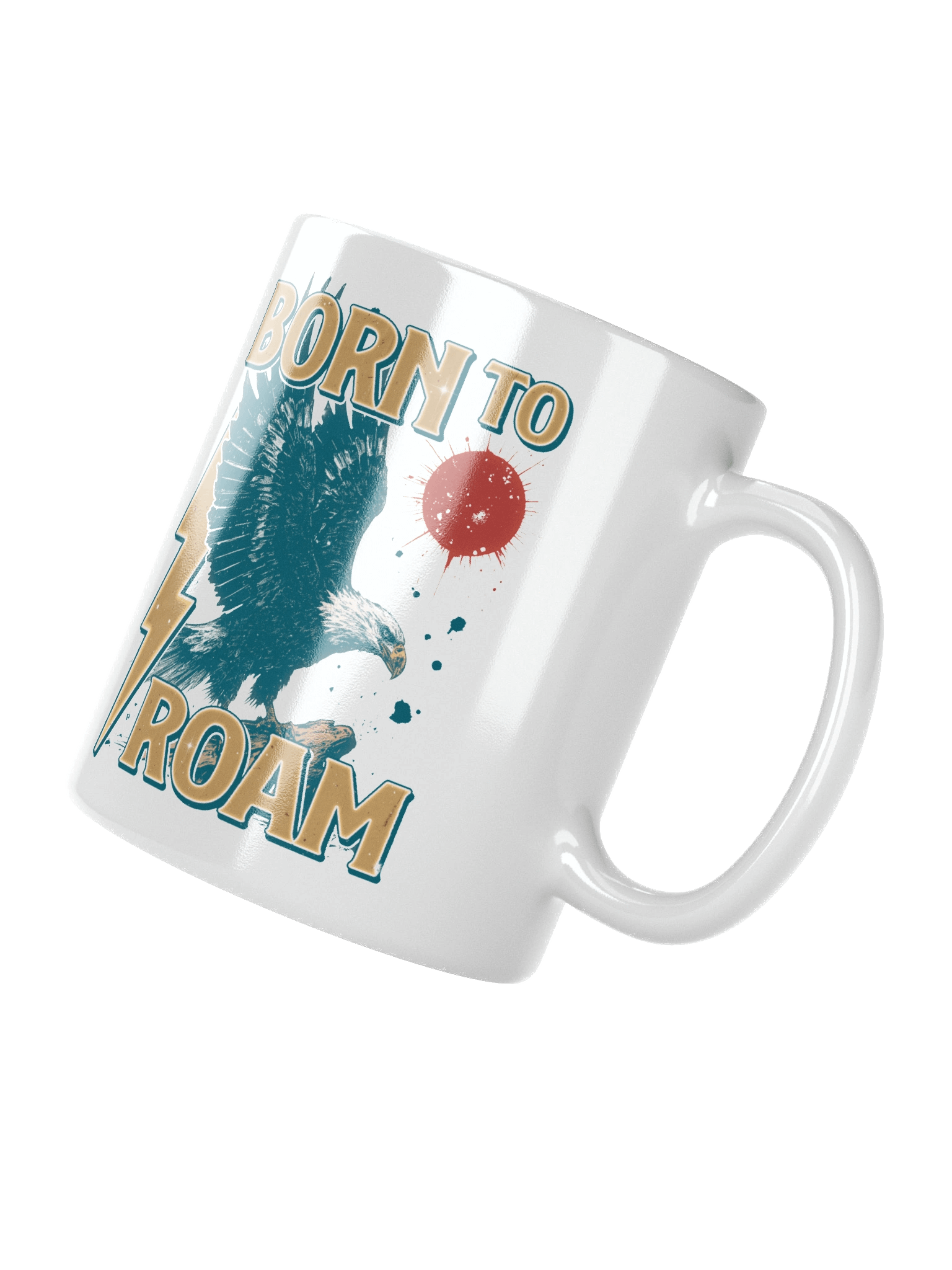 Born To Roam - Retro Eagle Mug product image (4)