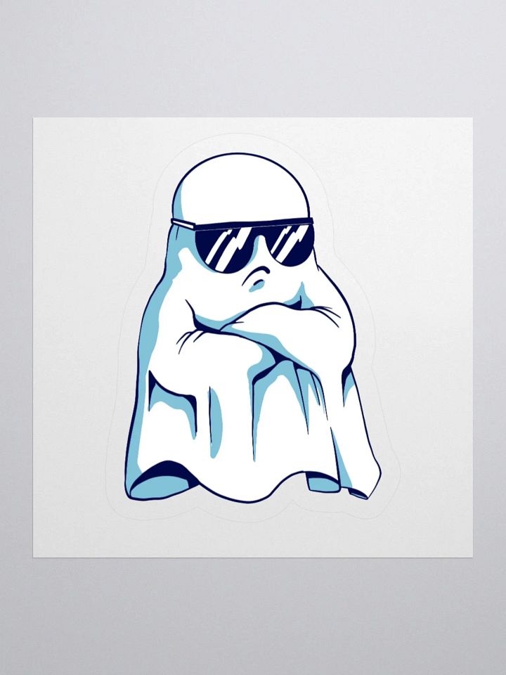 Very Angry Ghost Halloween Funny Sticker product image (1)