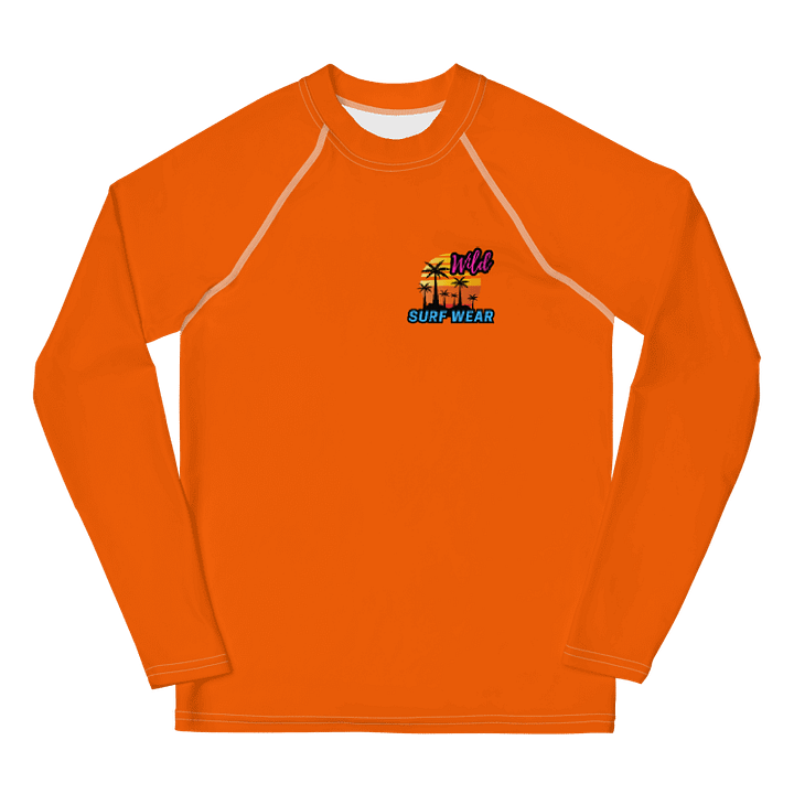 Wild Orange Neon Youth Rash Guard product image (1)