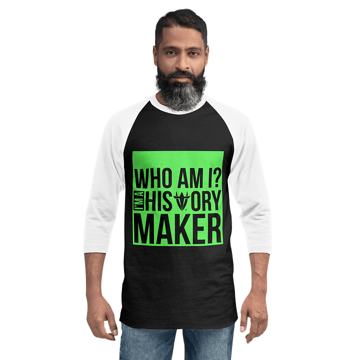 Who Am I Black Raglan product image (2)