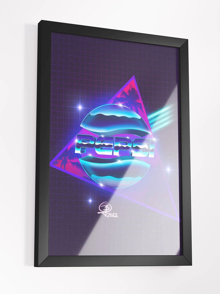 80's Pepsi Nostalgia Overload Framed 12x18 Art product image (3)