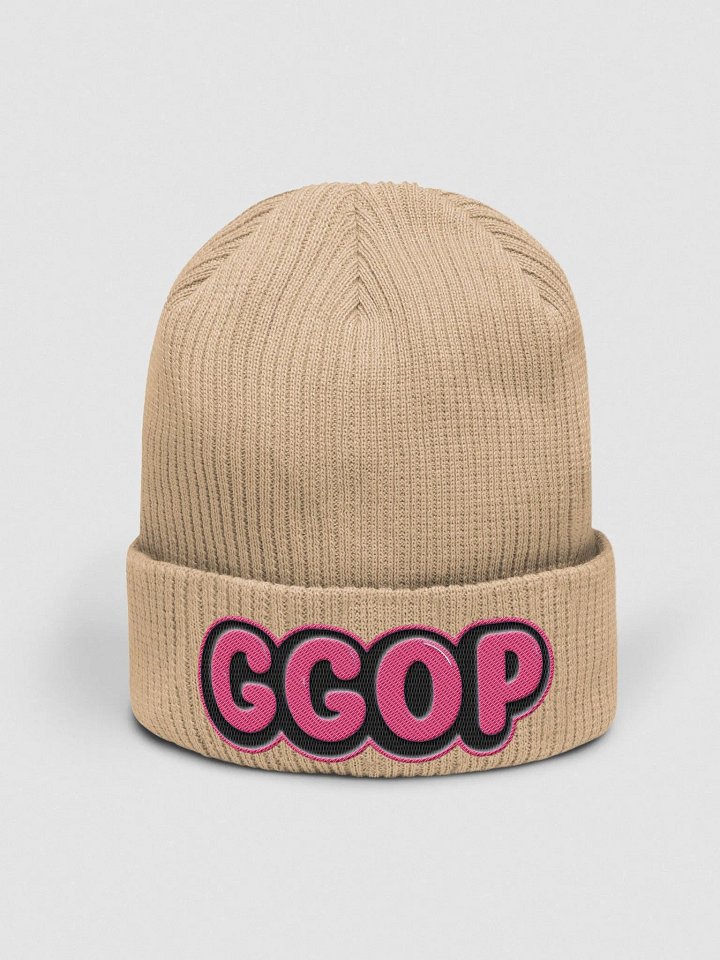 Pink Embroidered GGOP Beanie product image (2)