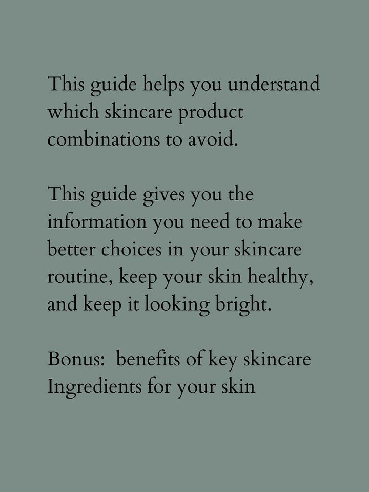 The Skincare Product Combinations You Should Never Use Together product image (2)