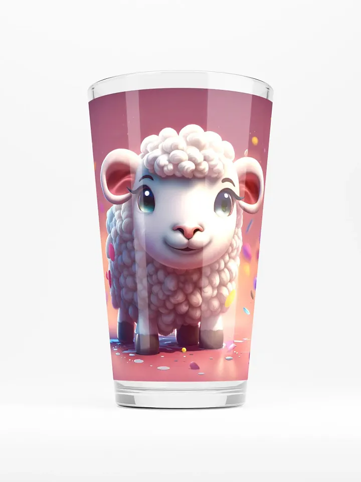 Cute Sheep Pint Glass product image (1)