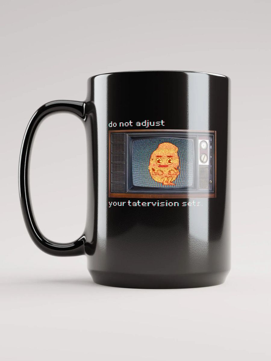 TATERVISION black glossy mug product image (4)