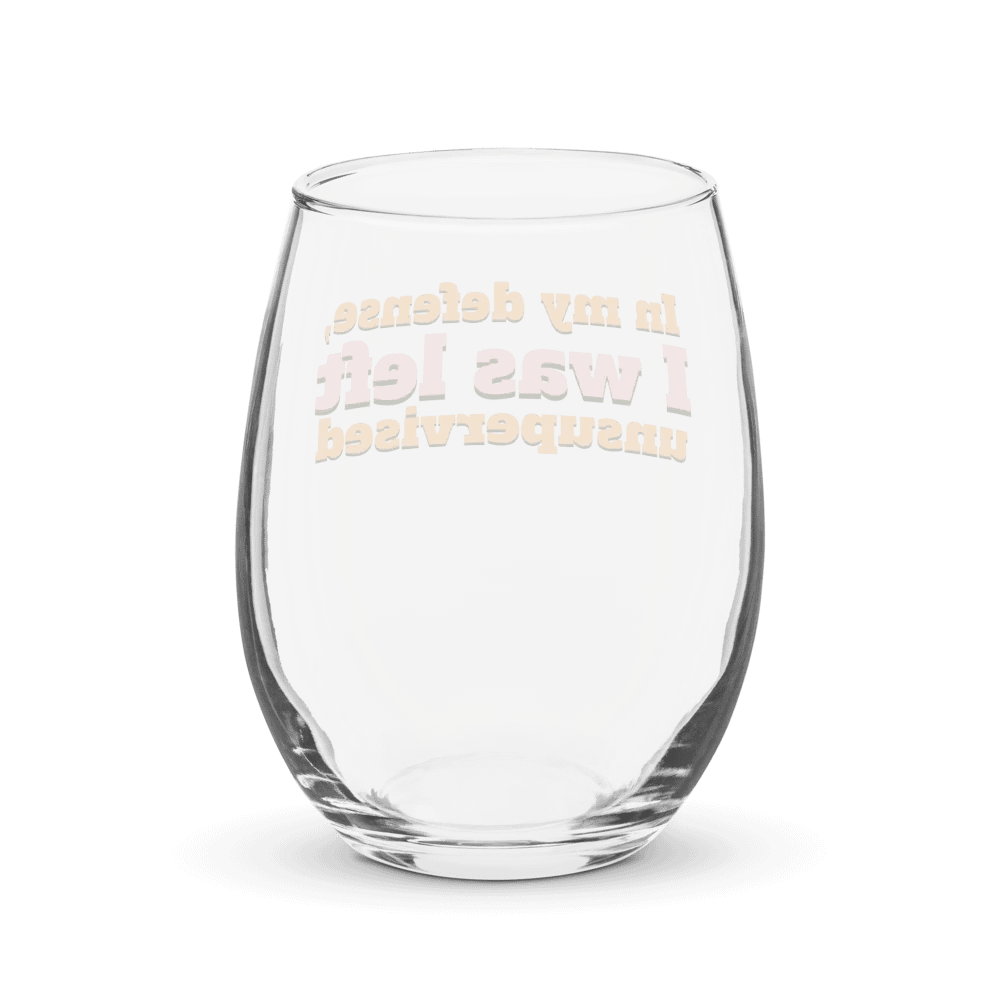 In My Defense Wine Glass product image (2)