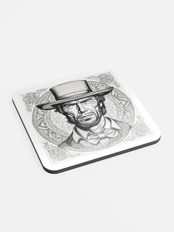 Symmetrical Gentleman Cork Coaster product image (2)