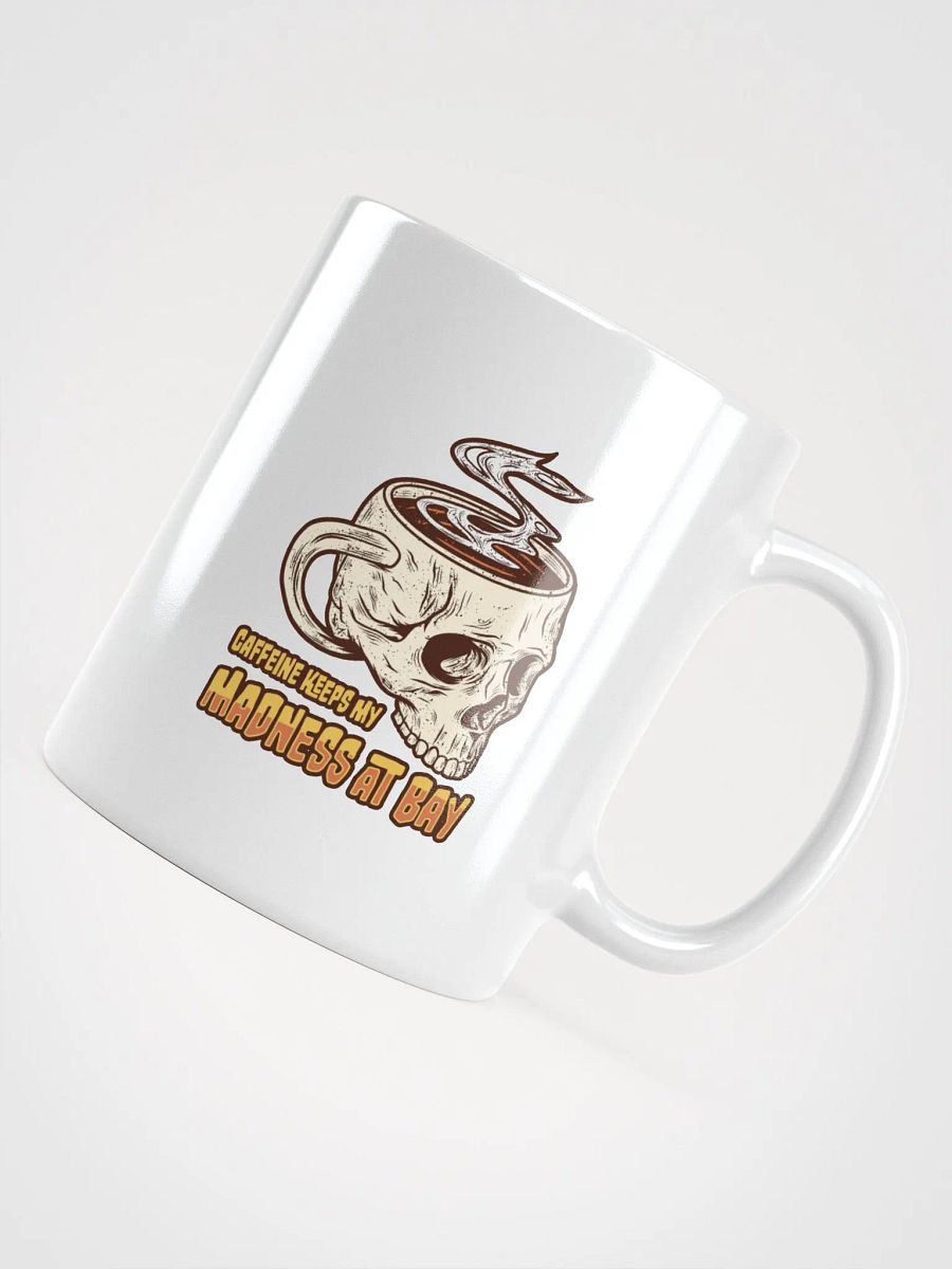 Gothic Skull Coffee Mug – Caffeine Keeps My Madness at Bay product image (4)