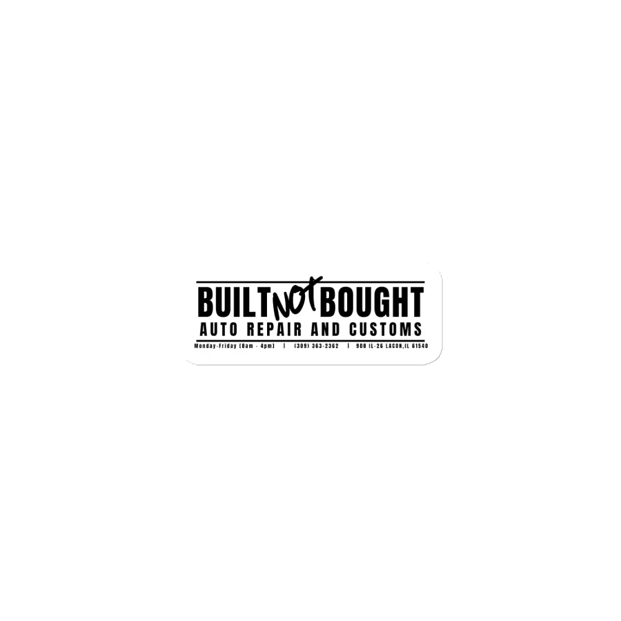 Built Not Bought Business Magnet product image (1)