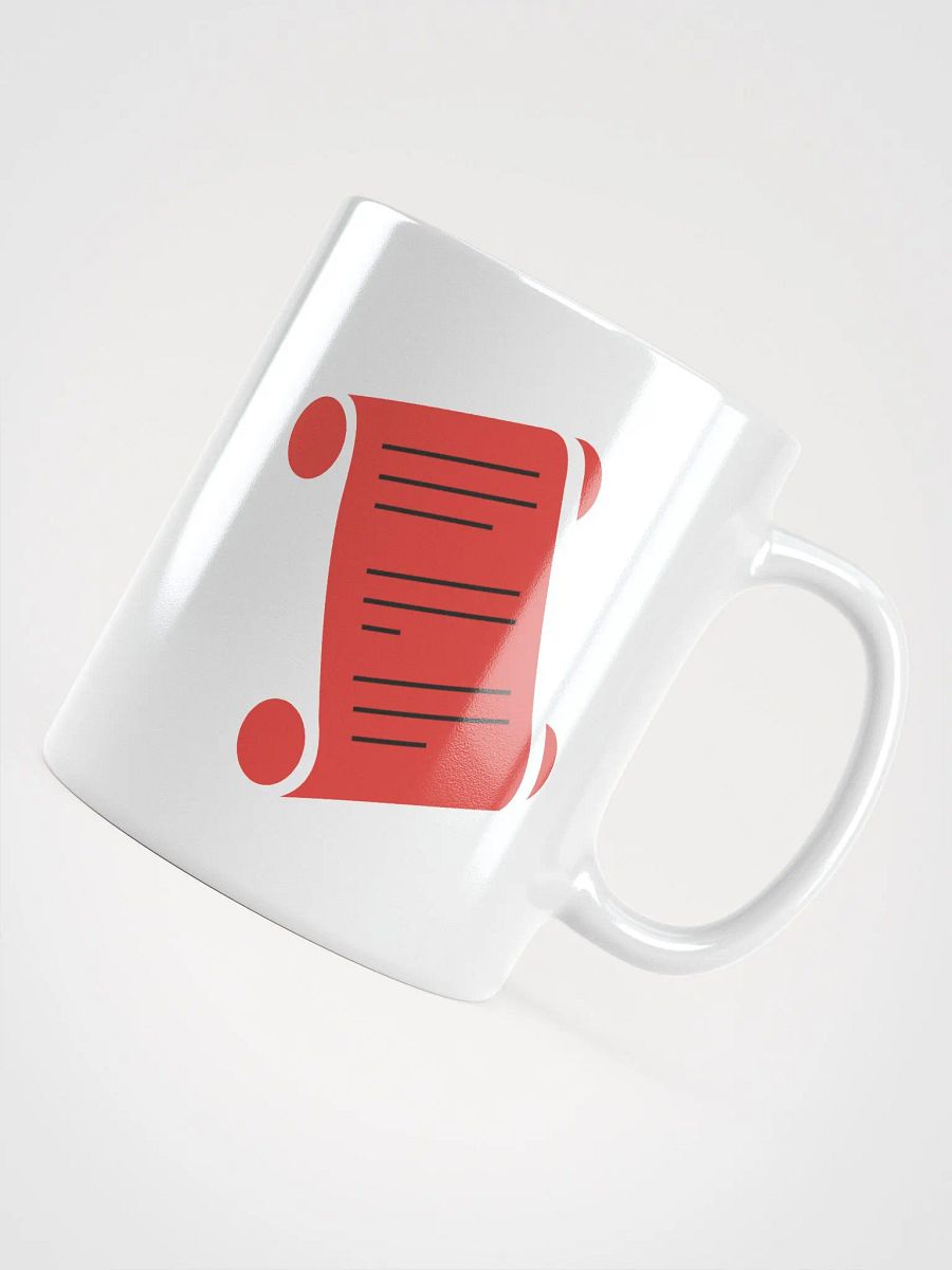 The Forbidden Scrolls Logo White Ceramic Mug product image (4)