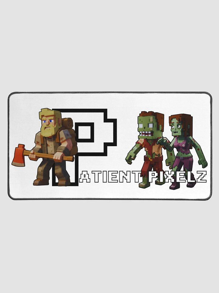 Patient PixelZ P Logo Desk Mat (White) product image (1)