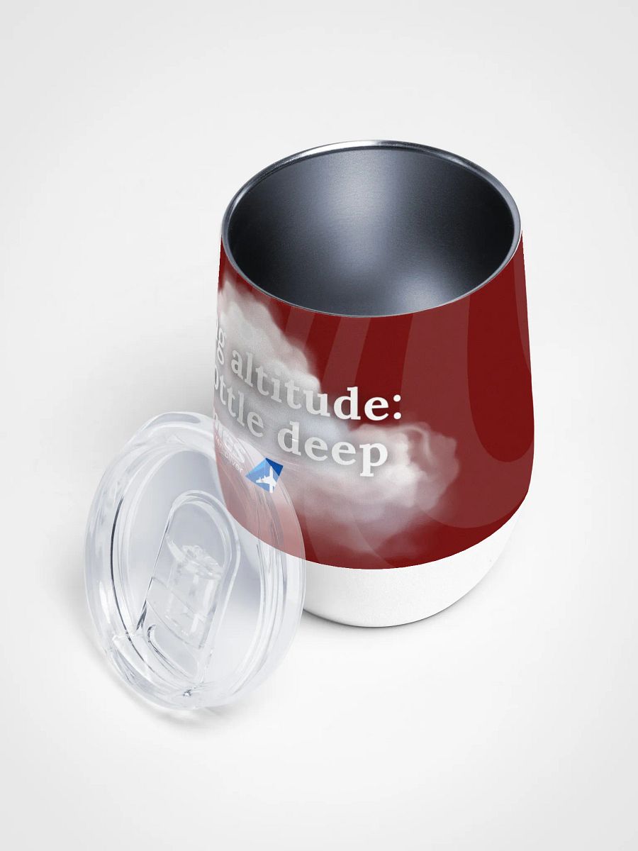 🍷 Cruising Altitude: One Bottle Deep - Traveller’s Wine Tumbler product image (4)