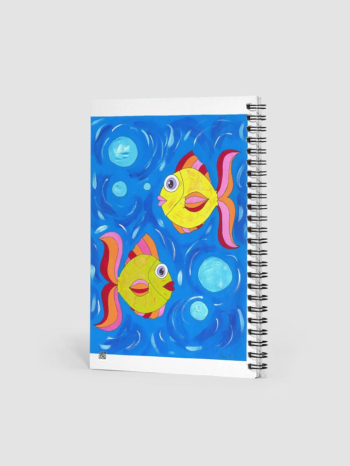 Fish style (art by Dina R.) acrylic painting picture - Spiral Notebook product image (2)