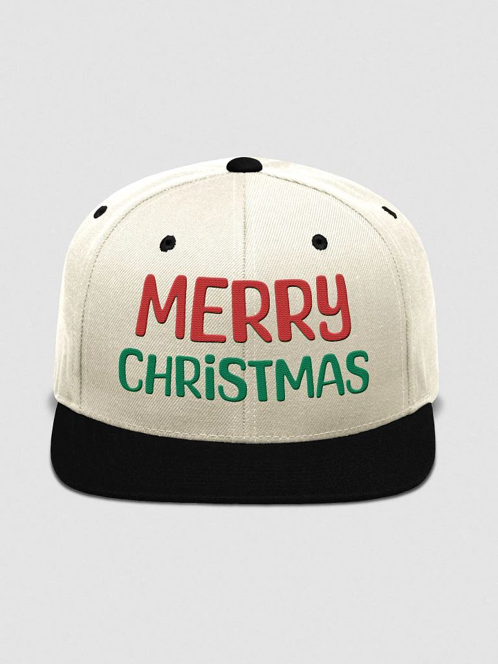 Embroidery Festive Merry Christmas Snapback Cap product image (36)