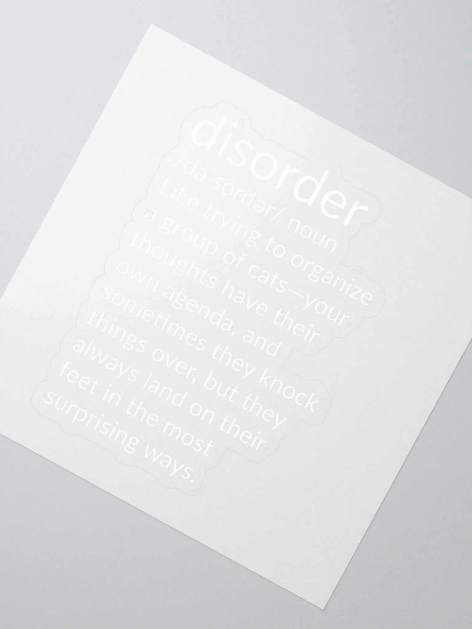 Disorder Sticker: Tiny Chaos, Big Laughs product image (2)