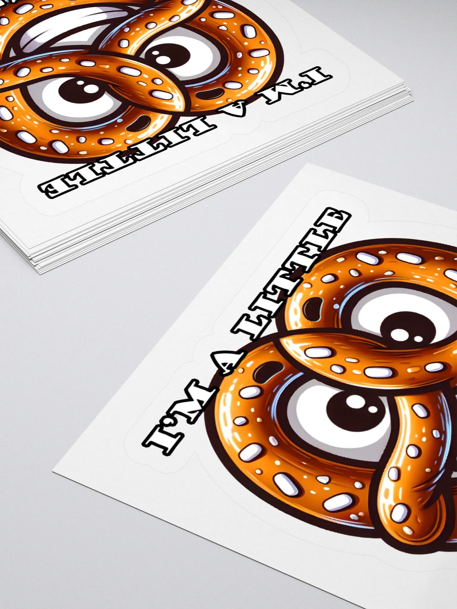 Twisted Funny Pretzel Food Pun Sticker product image (4)