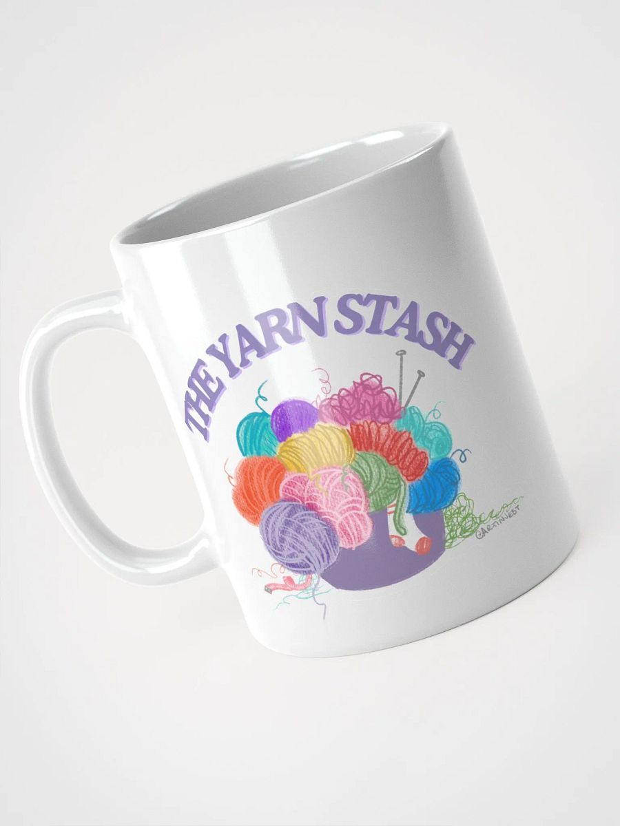 The Yarn Stash Glossy Mug product image (5)