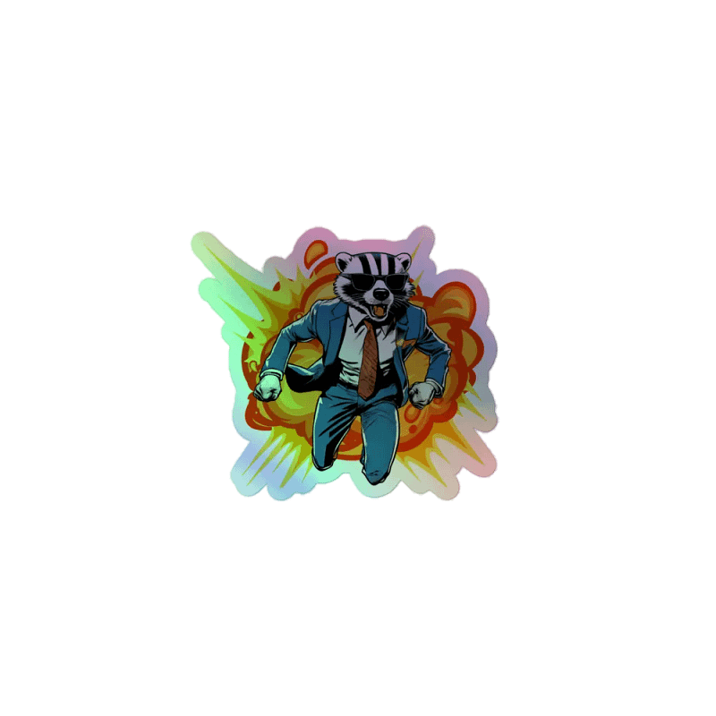Holo logo sticker