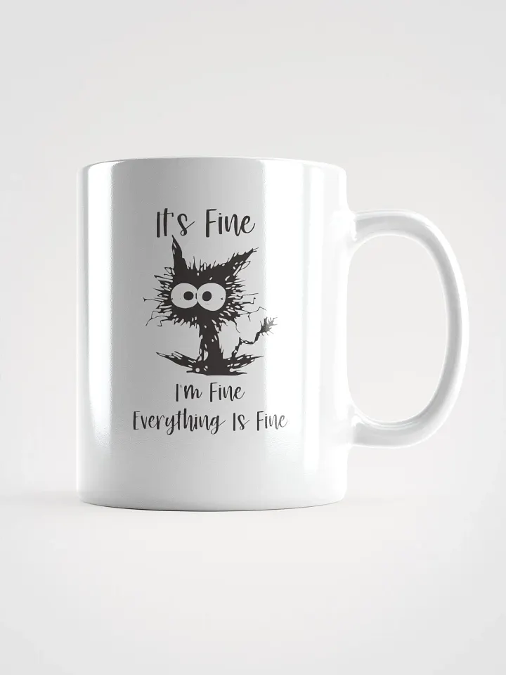 Frazzled Cat 'It's Fine' Mug product image (3)