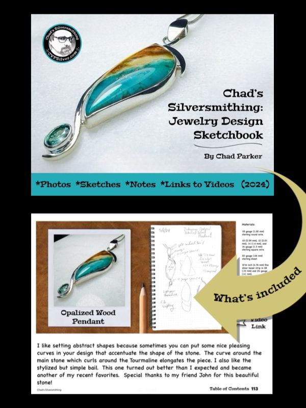 Chad's Silversmithing: Jewelry Design Sketchbook 2024 (ebook)EPUB version product image (1)