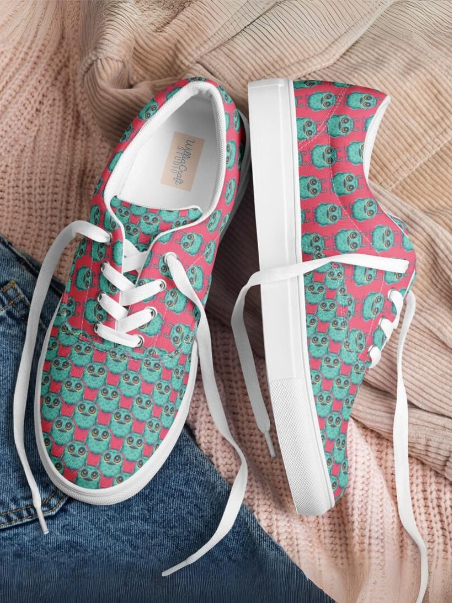 My Little Monster Lace-Up Canvas Shoes product image (3)
