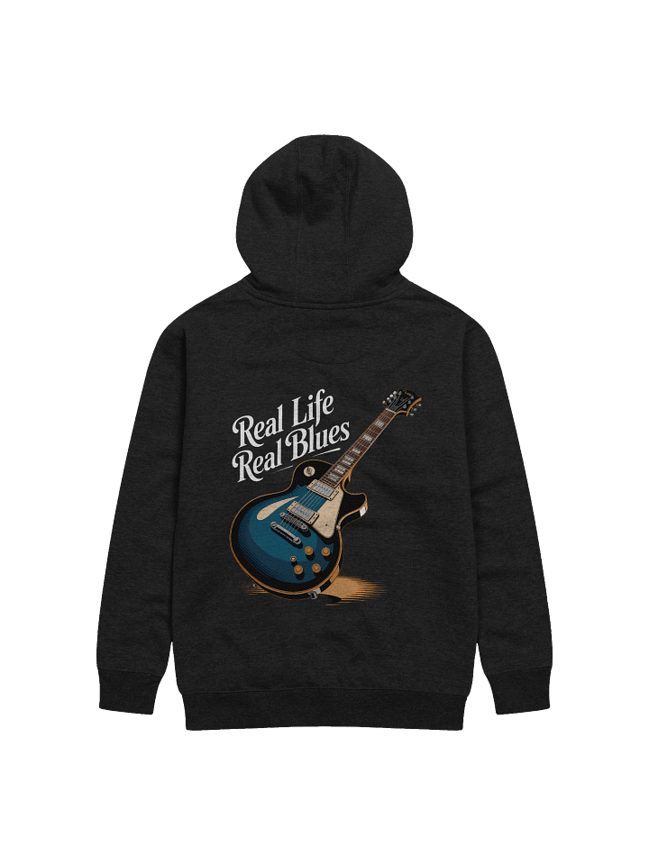 Real Life, Real Blues – Premium Hoodie (The Slogan Series) product image (2)