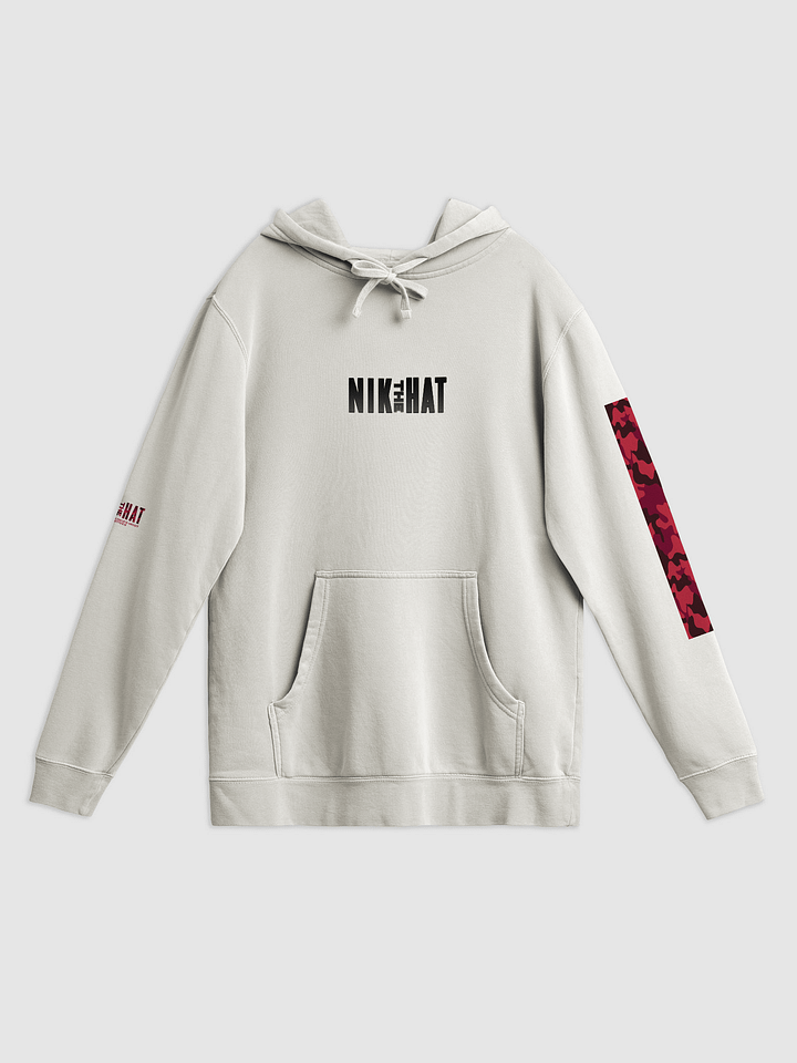 Nik The Hat | Pigment-Dyed Hoodie – “Crime Doesn’t Binge Itself” product image (2)