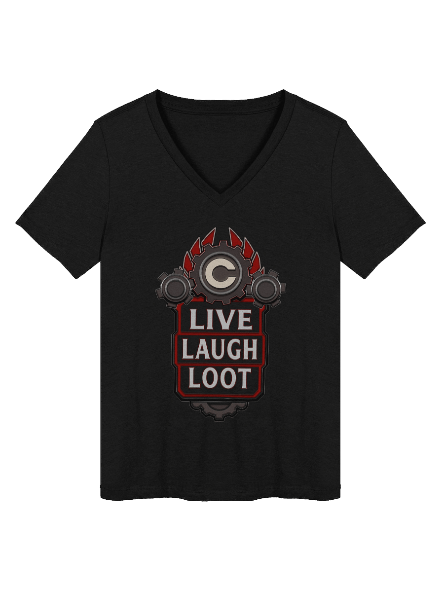 Ladies Live Laugh Loot V-Neck Shirt product image (2)