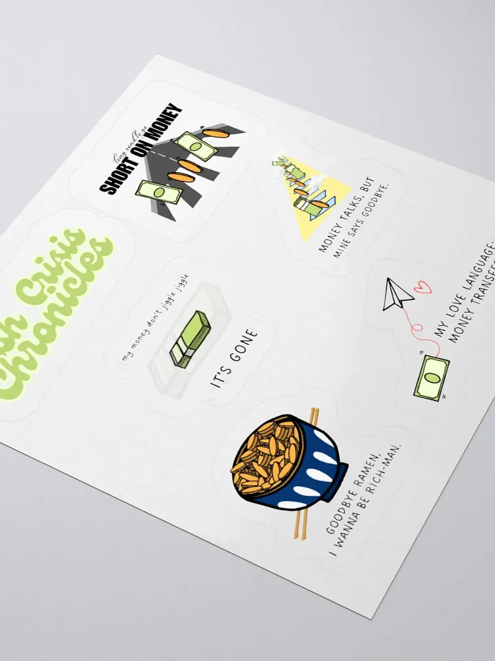 Cash Crisis Chronicles Sticker Set product image (6)