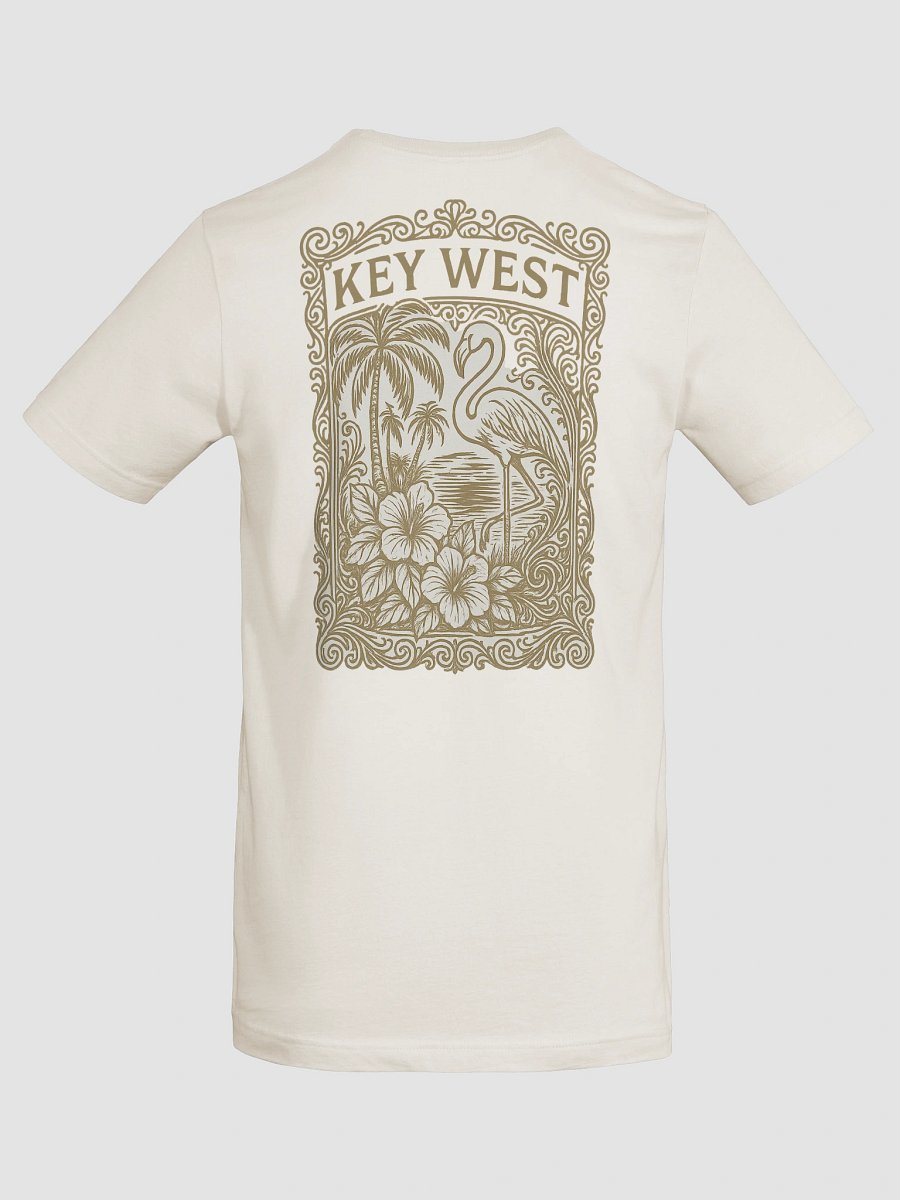 Key West Tropical T-Shirt Ultra Soft Tee with Flamingo and Hibiscus product image (8)