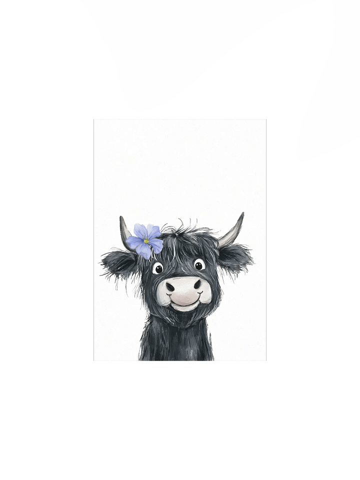 Highland Black Cow, Farm Nursery Print product image (5)