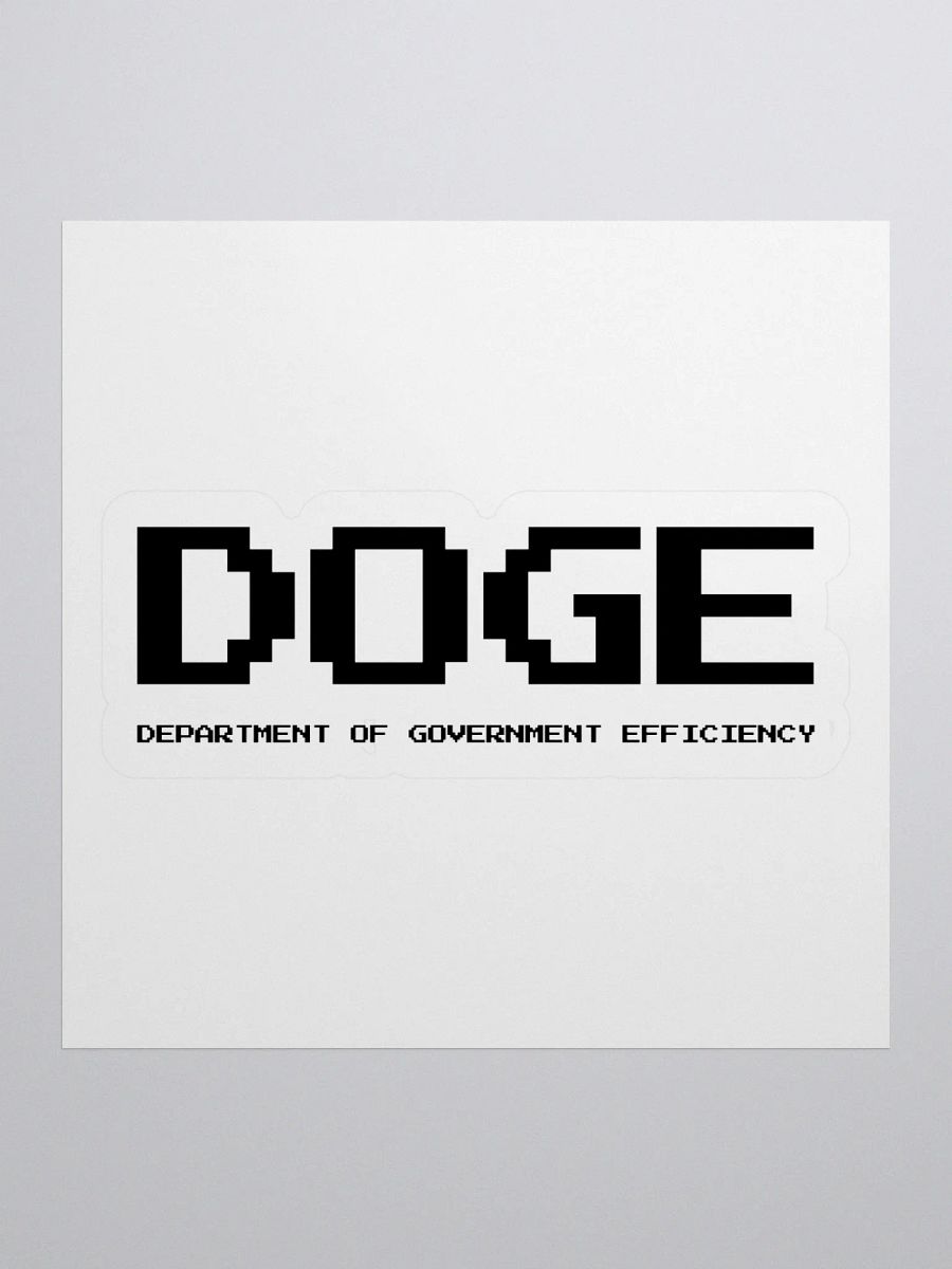 DOGE Stickers – Department of Government Efficiency | Elon Musk Decals for Laptops, Water Bottles, & More product image (2)